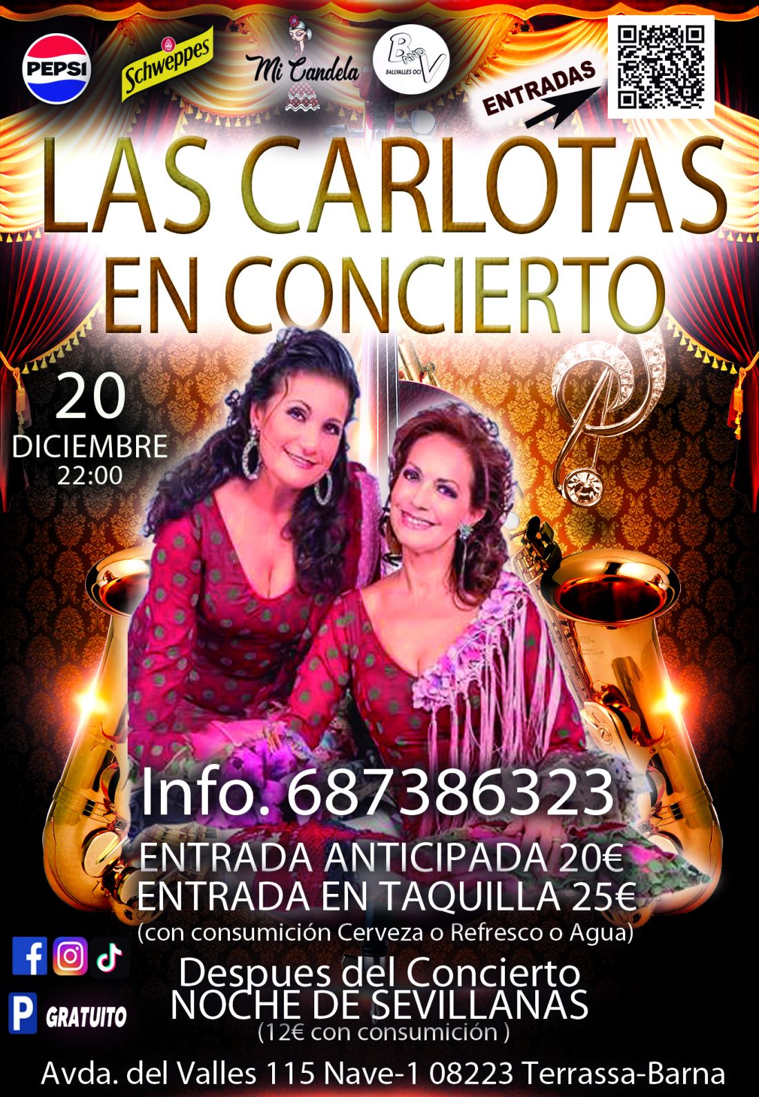 Las Carlotas en Concierto, entradas limitadas