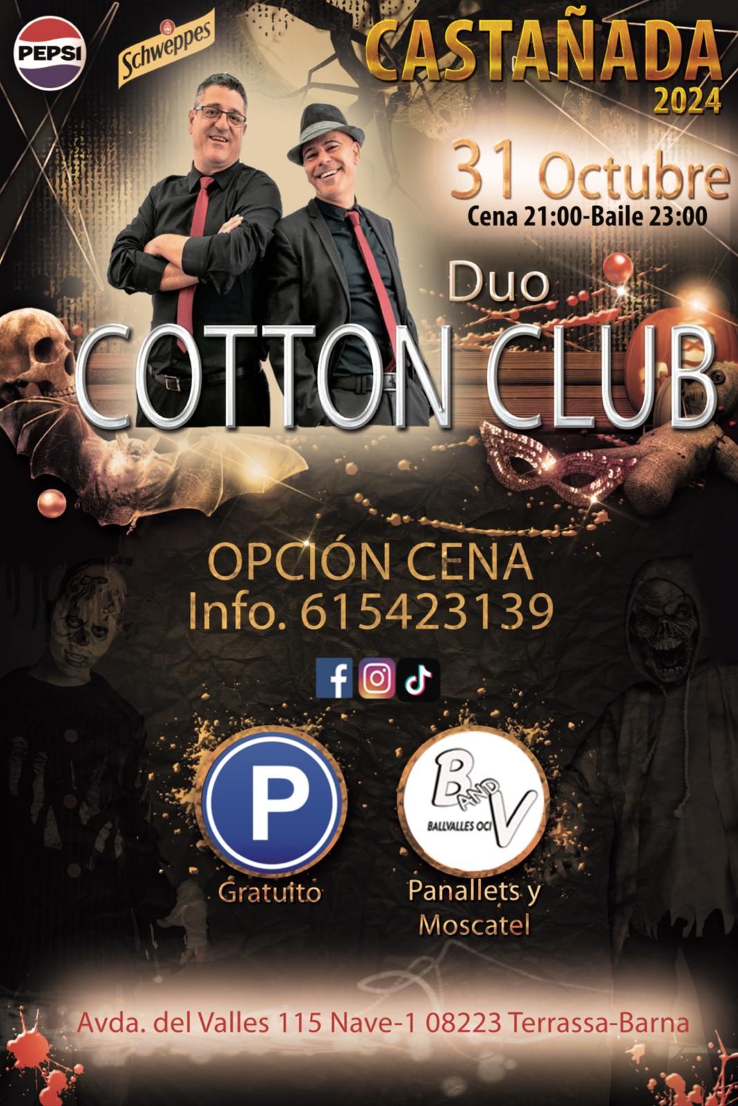 Noche de Halloween con opción a Cena